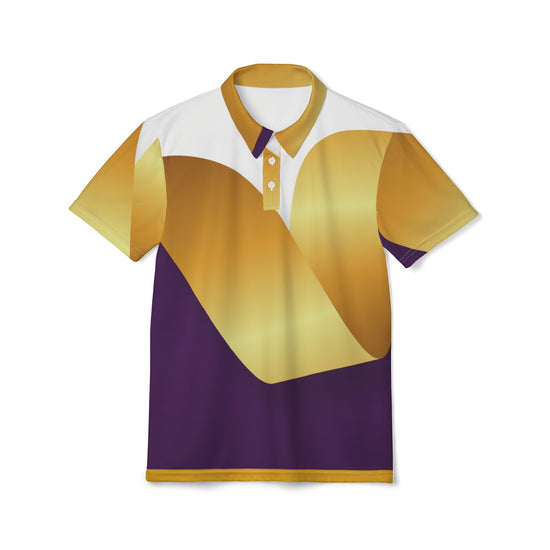 Purple Wave Polo Shirt
Unisex Polo Shirt
Graphic Design Polo
Casual Polo Shirt
Artistic Print Polo