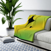 Sherpa Fleece Blanket
Green and Yellow Blanket
Cozy Throw Blanket
Soft Fleece Bedding
Home Decor Blanket