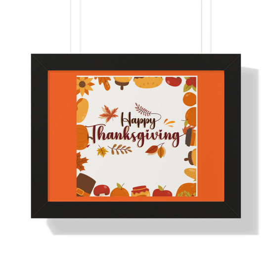 Thanksgiving Framed Horizontal Poster