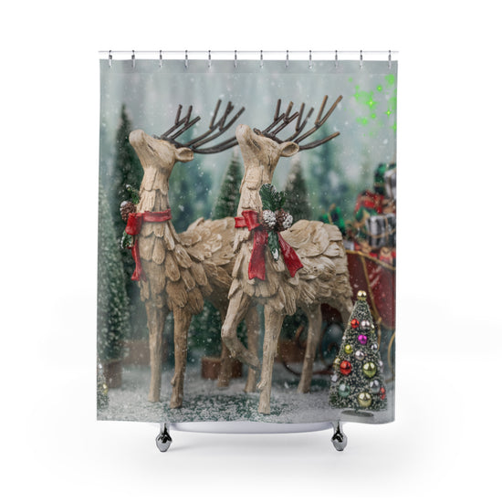 Reindeer Designed Shower Curtains