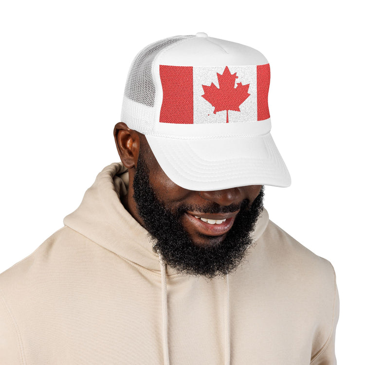Canada Trucker Hat
Embroidered Baseball Cap
Foam Front Hat
Adjustable Snapback Hat
Canadian Pride Hat